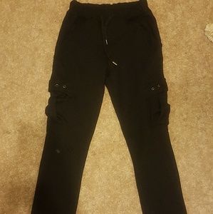 Mens grunge cargo stretch cotton pants